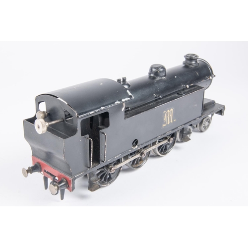 203 - An O gauge clockwork tinplate 4-6-0T locomotive probably by Walkers & Holtzapffel (W&H Models). Mark... 