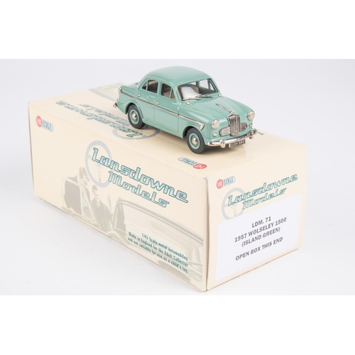 335 - Lansdowne Models LDM.71 1957 Wolseley 1500 (Island Green) with tan interior, body coloured wheels wi... 