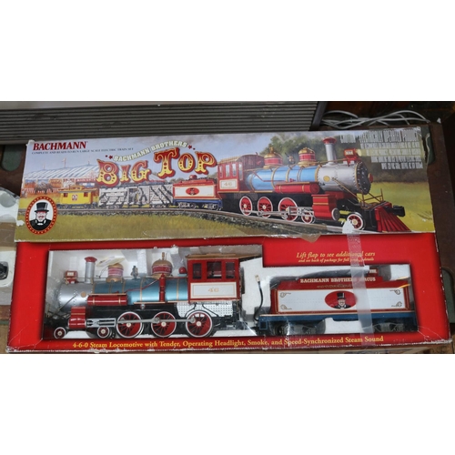 209 - 2x Bachmann G scale locomotives. A Bachmann Brothers Big Top Train set comprising a 4-6-0 tender loc... 