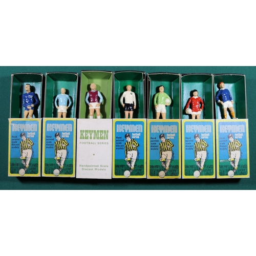 265 - Keymen metal football figures series. Alan Ball (Everton) Peter Osgood (Chelsea) Francis Lee ( Man C... 