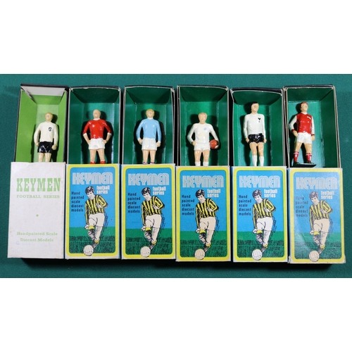 266 - Keymen metal football figure series, Colin Bell ( England), Alan Ball (Arsenal), Colin Bell (Man Cit... 