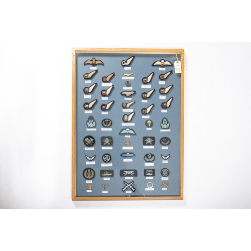 302 - A very comprehensive collection of RAF embroidered proficiency badges, dated from 1918-1970, includi... 