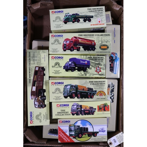 363 - 18x Corgi Classics. Including 10x The Brewery Collection issues; AEC Chains & Barrels set. Bass Wort... 