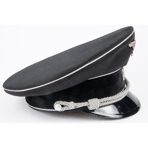 108 - A good copy of a Third Reich Allgemeine SS officer's peaked cap. VGC  £100-125