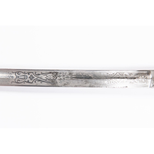 113 - An Imperial German Artillery officer's sword, blade 31½