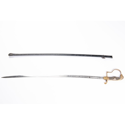 113 - An Imperial German Artillery officer's sword, blade 31½