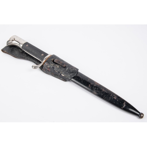 118 - A Third Reich etched K98 dress bayonet, plated blade 7¾