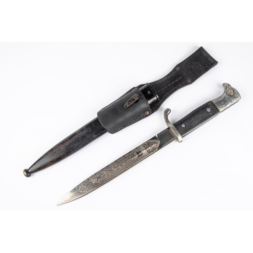 119 - A Third Reich K98 dress bayonet, plated blade 7