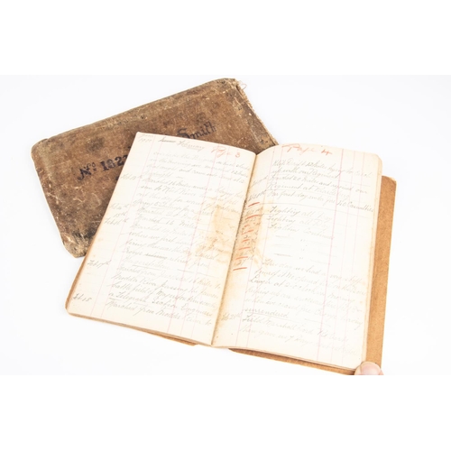 133 - A Boer War hand written diary of Pte A.E.Smith, B Company, 2nd Battn K.S.L.I., pencil written accoun... 