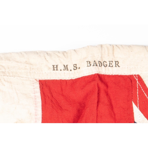 135 - A R.N. ensign, stitched construction, edge marked 