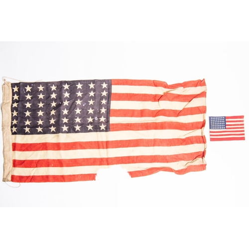 151 - A small WWII US flag, 48 stars, 34