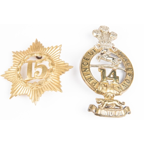 164 - Pre 1881 glengarry badges of the 14th and 15th Regiments of Foot (KK 440 and 442). GC  £50-100