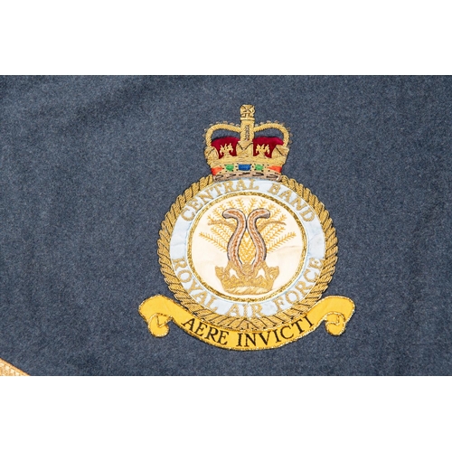 241 - A swagger cane of the London Scottish and The London Rifle Volunteer Brigade; RAF Regiment embroider... 