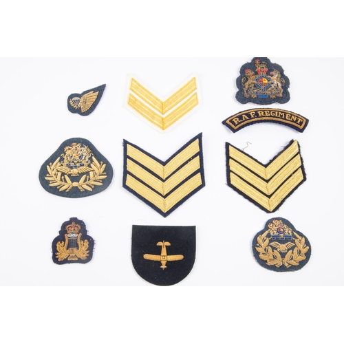 288 - RAF: a quantity of post 1953 RAF bullion wire Qualification rank and trade badges. £50-70