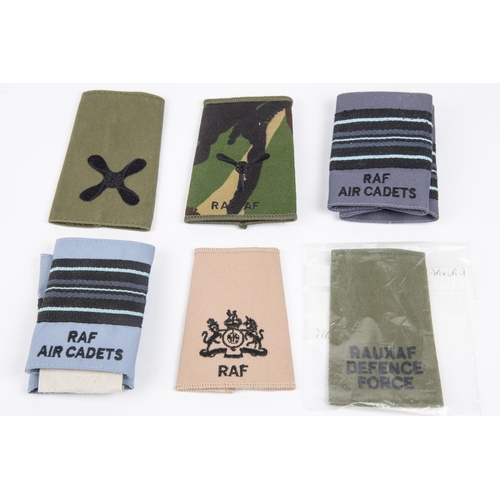 304 - A selection of RAF rank slides, many variations (73). £80-100