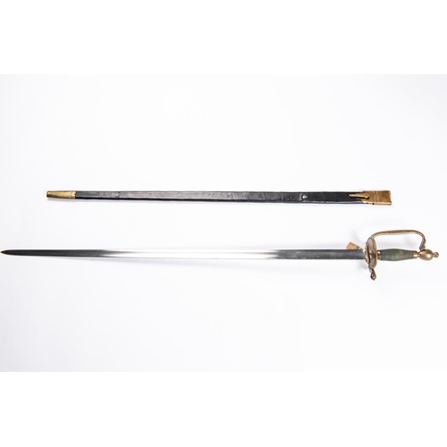 316 - A 1796 pattern Infantry NCO's sword, plain SE blade 32