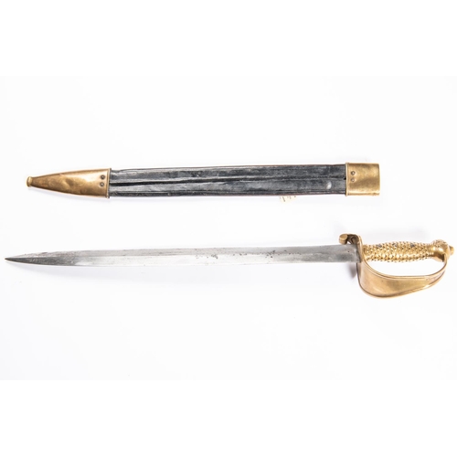 324 - A good well aged copy of a US Model 1841 naval cutlass, the blade stamped with small 