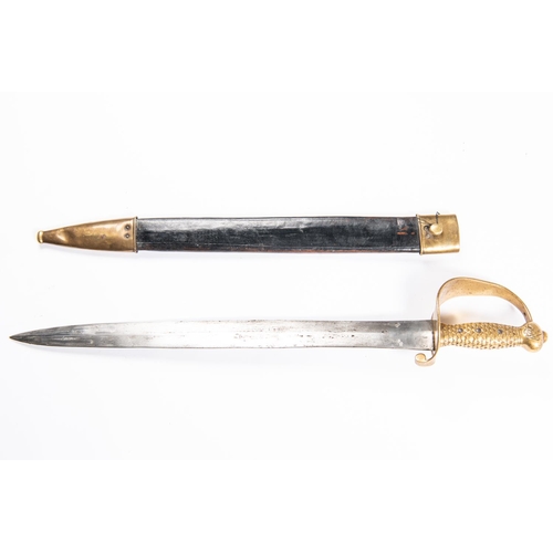 324 - A good well aged copy of a US Model 1841 naval cutlass, the blade stamped with small 