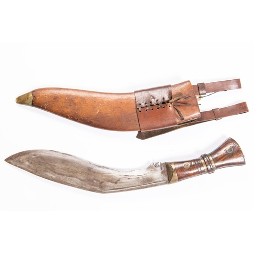 334 - A copy of a WWI military issue kukri, blade 12½