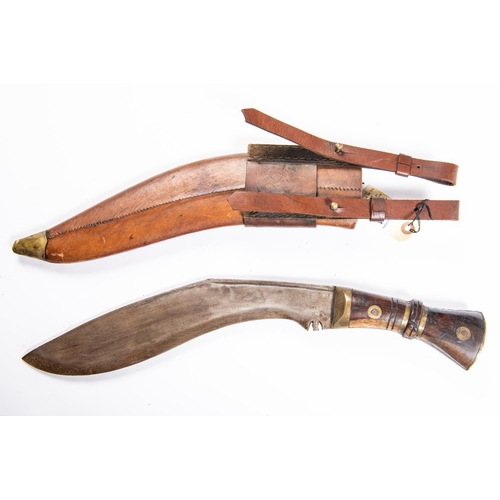 334 - A copy of a WWI military issue kukri, blade 12½