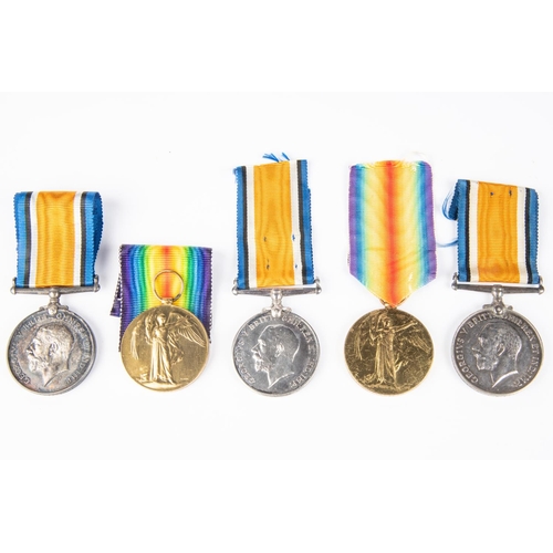 65 - Pair: BWM, Victory (7141 Cpl W S Lawrence 9th London Regt) GEF, (later 393355) William Lawrence, kil... 