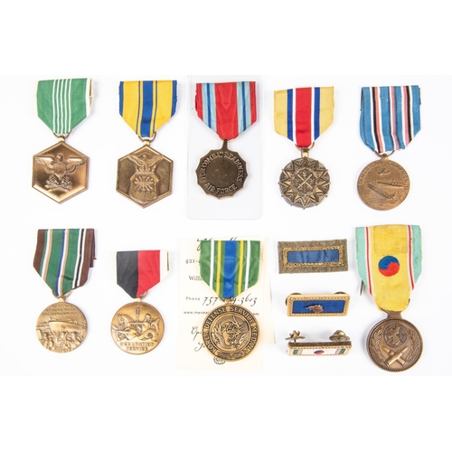 71 - USA medals etc (12) modern issues: Army Commendation medal; Air Force Commendation medal; Air Force ... 