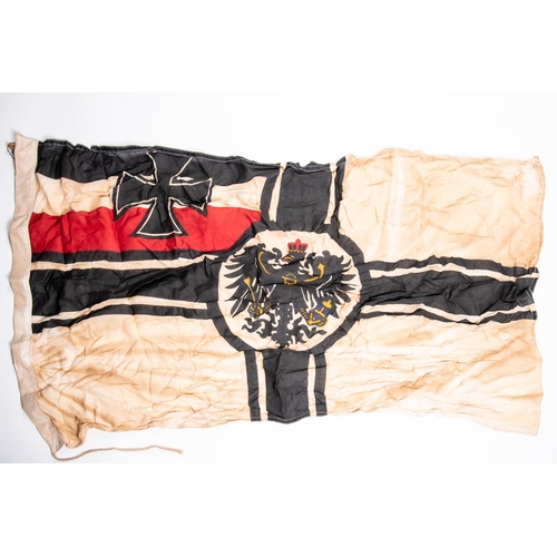 84 - An Imperial German printed flag, 190cm x 90cm, maker's mark on edge. GC  £65-75