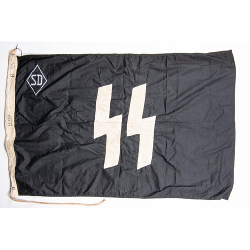 86 - A Third Reich black flag of the S.D., 38