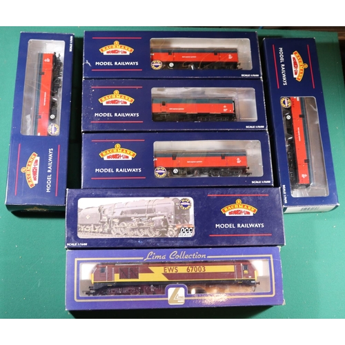 195 - Bachmann OO Railways. An EWS Class 67 Bo-Bo diesel loco, RN67003, in EWS maroon and sand livery. Plu... 