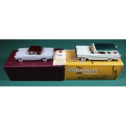 256 - 2 white metal models. The Brooklin Collection1959  Mercury Commuter Station Wagon (BRK.77). A Modele... 