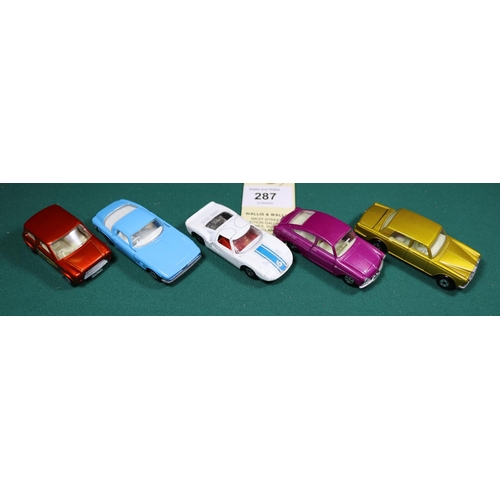 287 - Quantity of mainly Matchbox Superfast, to include ISO Grifo, light blue with white interior, Rolls R... 