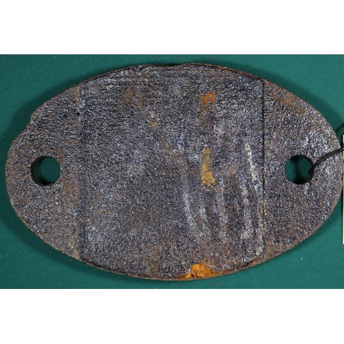 35 - Locomotive shedplate 10F Lower Ince, Wigan 1950-1952, then Rose Grove 1963-1968. Cast iron plate in ... 