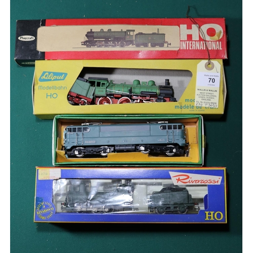 70 - A quantity of HO gauge railway. Including Hornby ACHO. An SNCF Bo-Bo electric locomotive RNBB16009. ... 