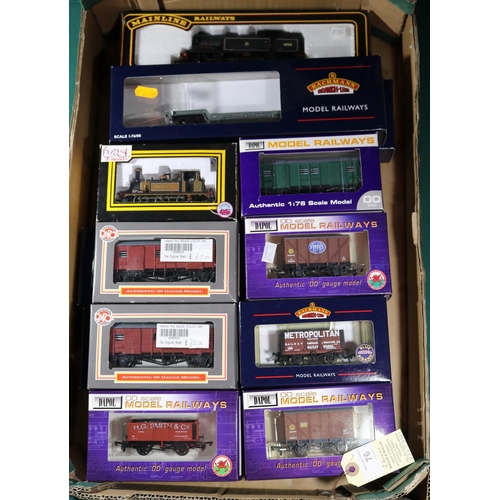 76 - A quantity of 'OO' gauge Locomotives & Rolling Stock. Including Bachmann BR class 3F Jinty 0-6-0T Lo... 