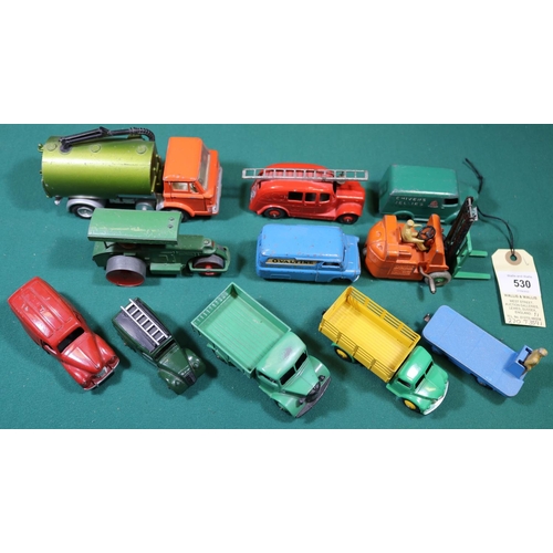 530 - 11 Dinky Toys. Trojan Van Chivers. Bedford Van Ovaltine. Telephone Service Van. Austin Van Nestles. ... 