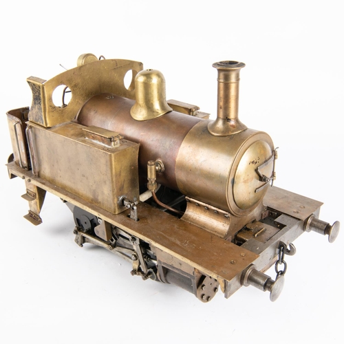 249 - A 3.5 inch live steam LBSC 0-4-0T large boiler 'Tich'. An unpainted example of this popular build, w... 