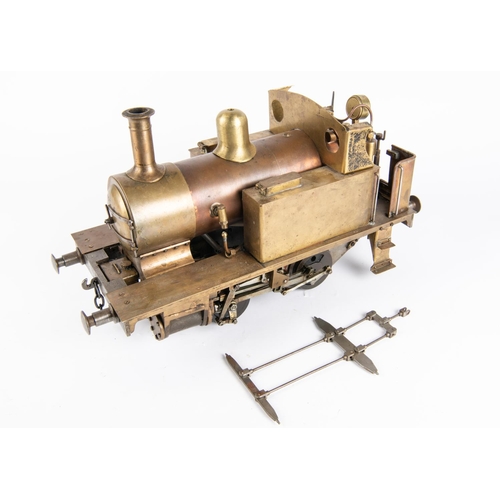 249 - A 3.5 inch live steam LBSC 0-4-0T large boiler 'Tich'. An unpainted example of this popular build, w... 