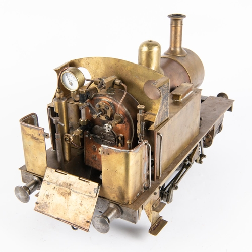 249 - A 3.5 inch live steam LBSC 0-4-0T large boiler 'Tich'. An unpainted example of this popular build, w... 