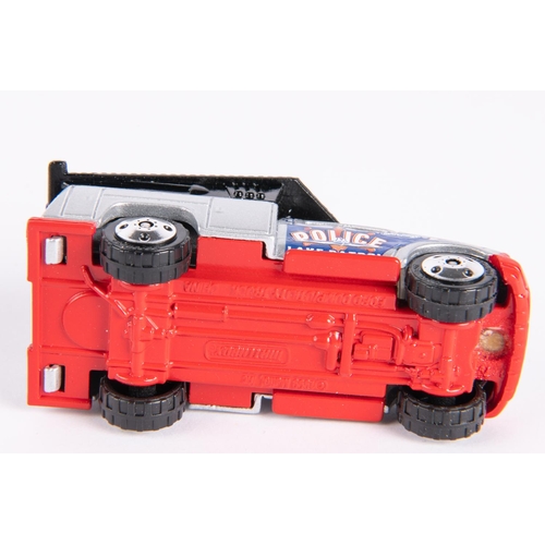 336 - Matchbox Ford utility truck (police). Hand painted and hand decorated, glued base. From Tyco Matchbo... 