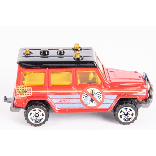 338 - Matchbox Mercedes G-Wagon (pest control), screwed base, hand painted decoration, beautifully finishe... 