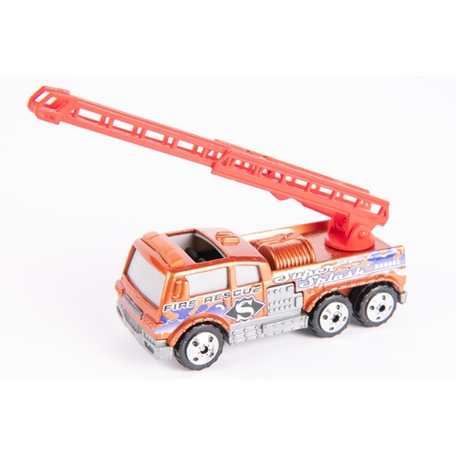 341 - Matchbox ladder fire truck (Metal), Hand painted and hand decorated, Glued base plate. (50th anniver... 