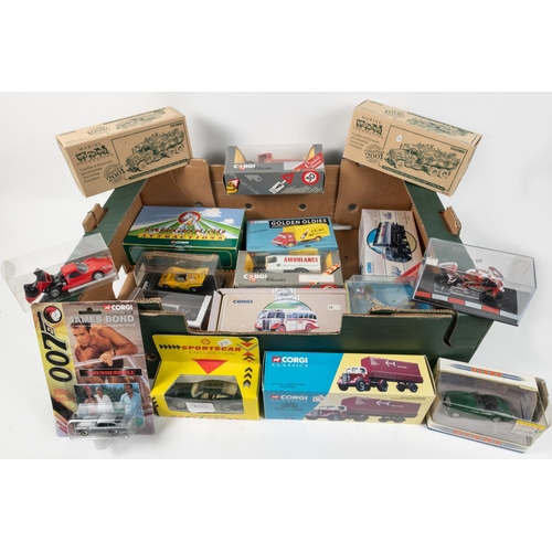 372 - 45+ diecast vehicles by various makes including Corgi, Mathcbox Yesteryear, etc. Vehicles include; J... 