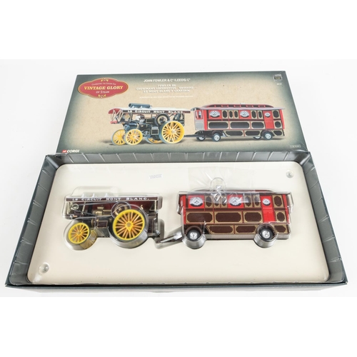 461 - Corgi Classics etc. 4 Vintage Glory. Fowler B6 Showmans Locomotive 'Onward-Le Mont Blanc' and Carava... 