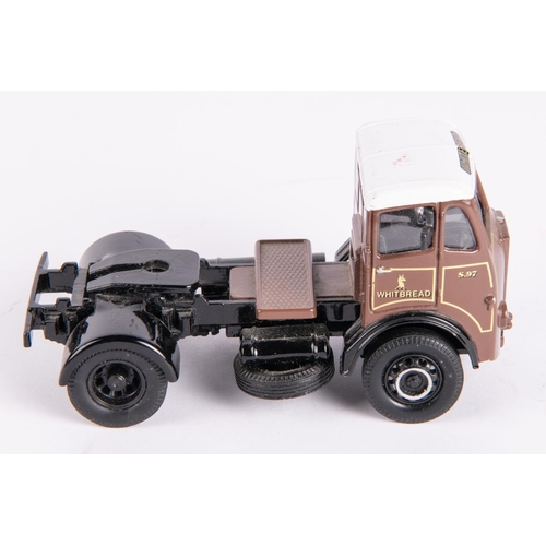 485 - Corgi Toys pre-production Atkinson Tractor Unit. In Whitbread lined brown livery with white roof. Wi... 