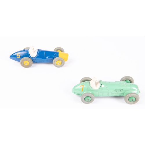 561 - 2 Dinky Toys. Ferrari Racing Car (23H). In blue with yellow nose and wheels RN5. Together with a H.W... 