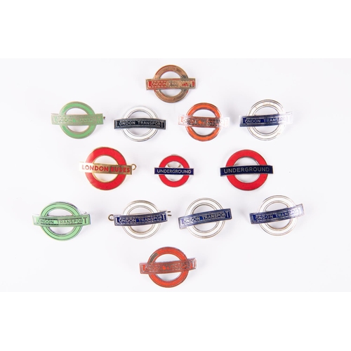 5 - 12x London Transport bus related enamel cap badges by Gaunt, Firmin, etc. 3x Tram & Trolleybus staff... 