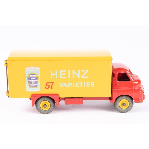 588 - Dinky Supertoys Big Bedford Heinz van (923). In red and yellow Heinz livery with Supertoys wheels an... 