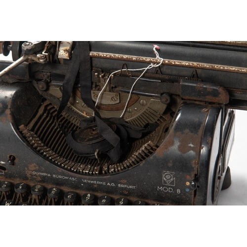 128 - A large Third Reich period typewriter, marked 