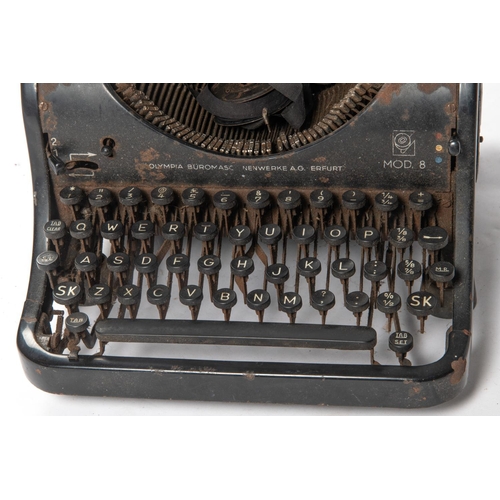 128 - A large Third Reich period typewriter, marked 