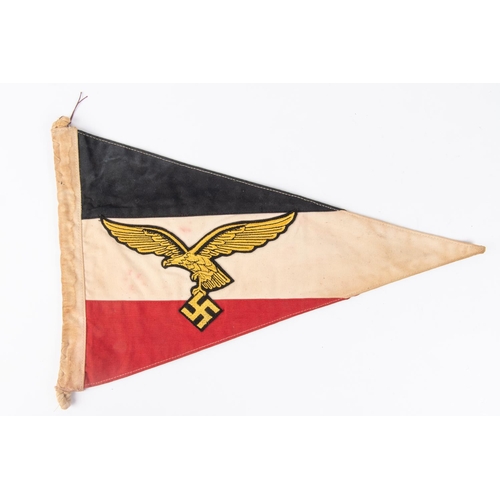 158 - A Third Reich Luftwaffe car pennant, 15